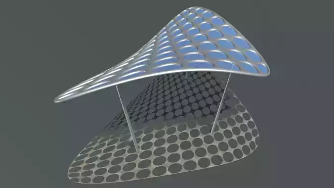 Parametric pavilion model 2348 3D model