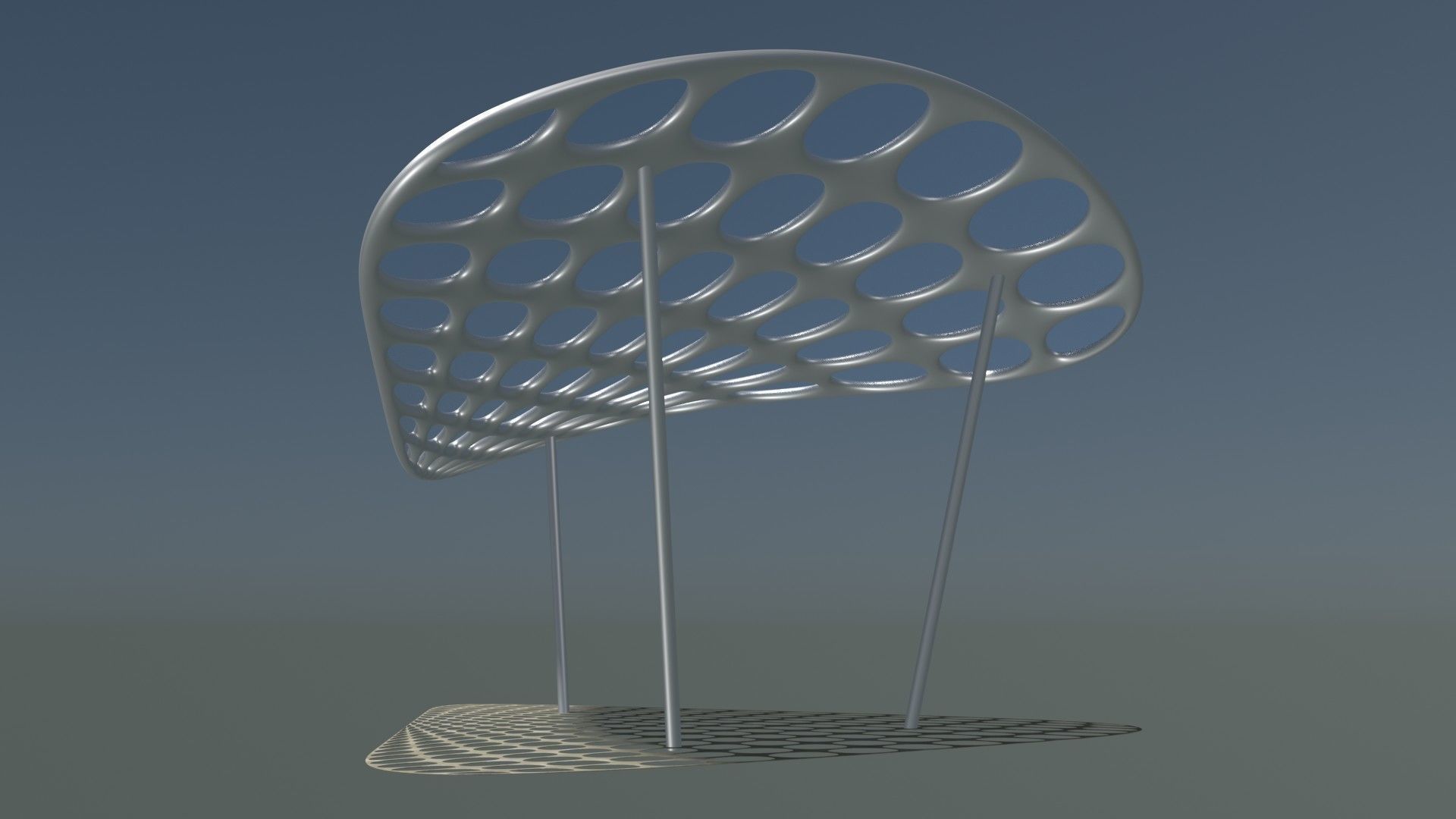 Parametric pavilion model 2348 3D model_3