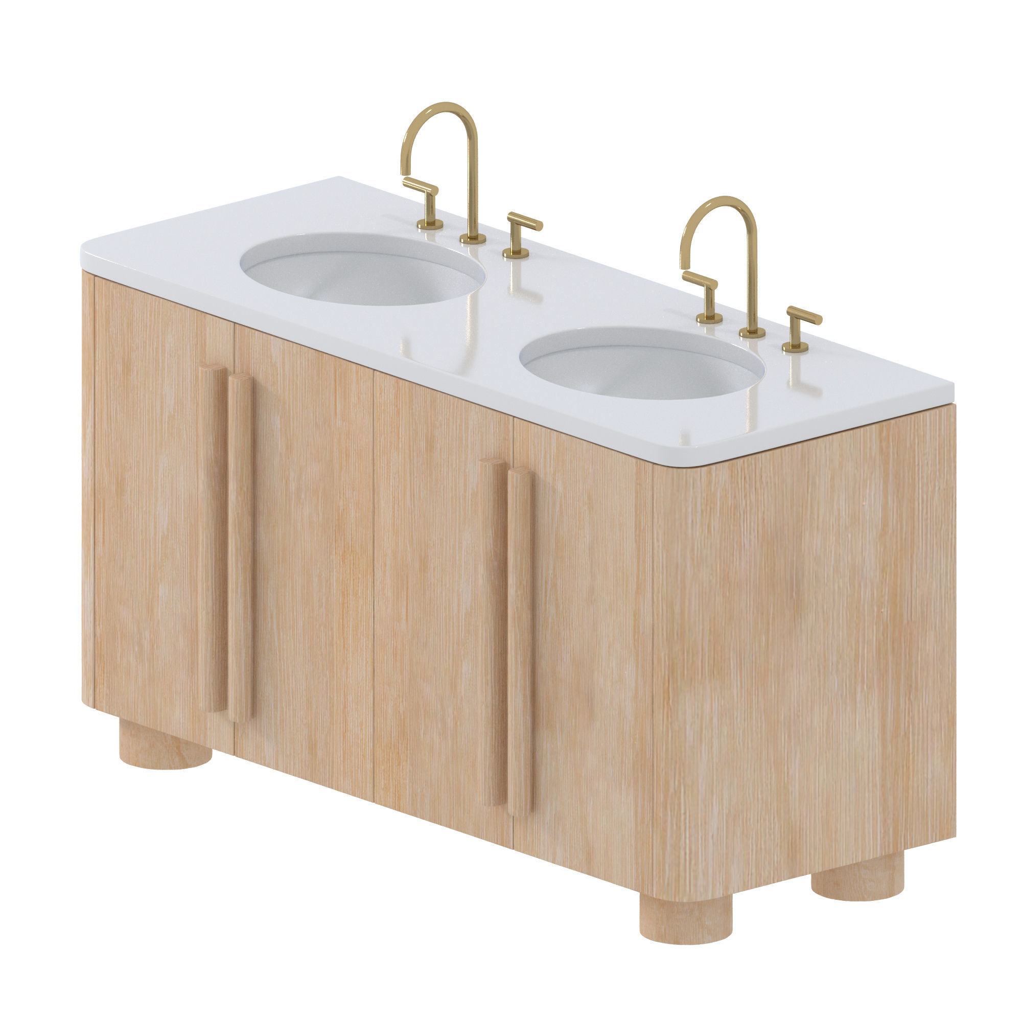 Isley double bathroom 3D model_1