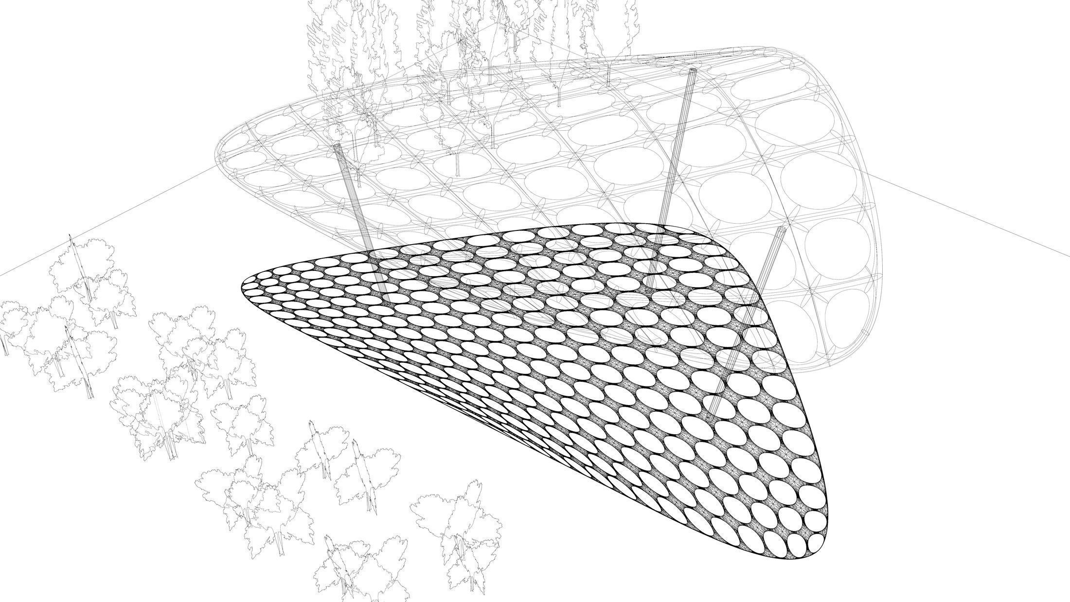 Parametric pavilion scene 2348 3D model_12