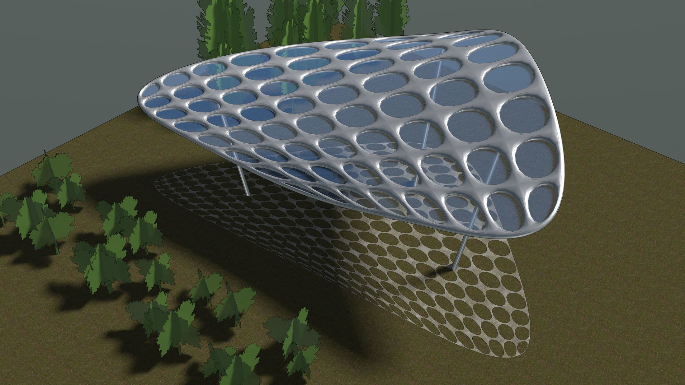 Parametric pavilion scene 2348 3D model | CGTrader