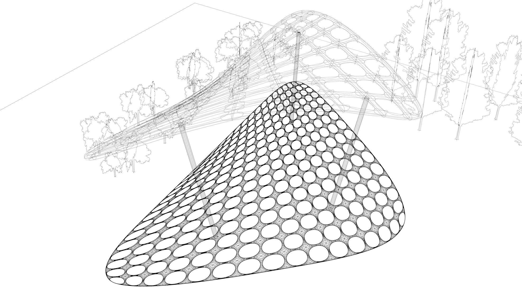 Parametric pavilion scene 2348 3D model_15