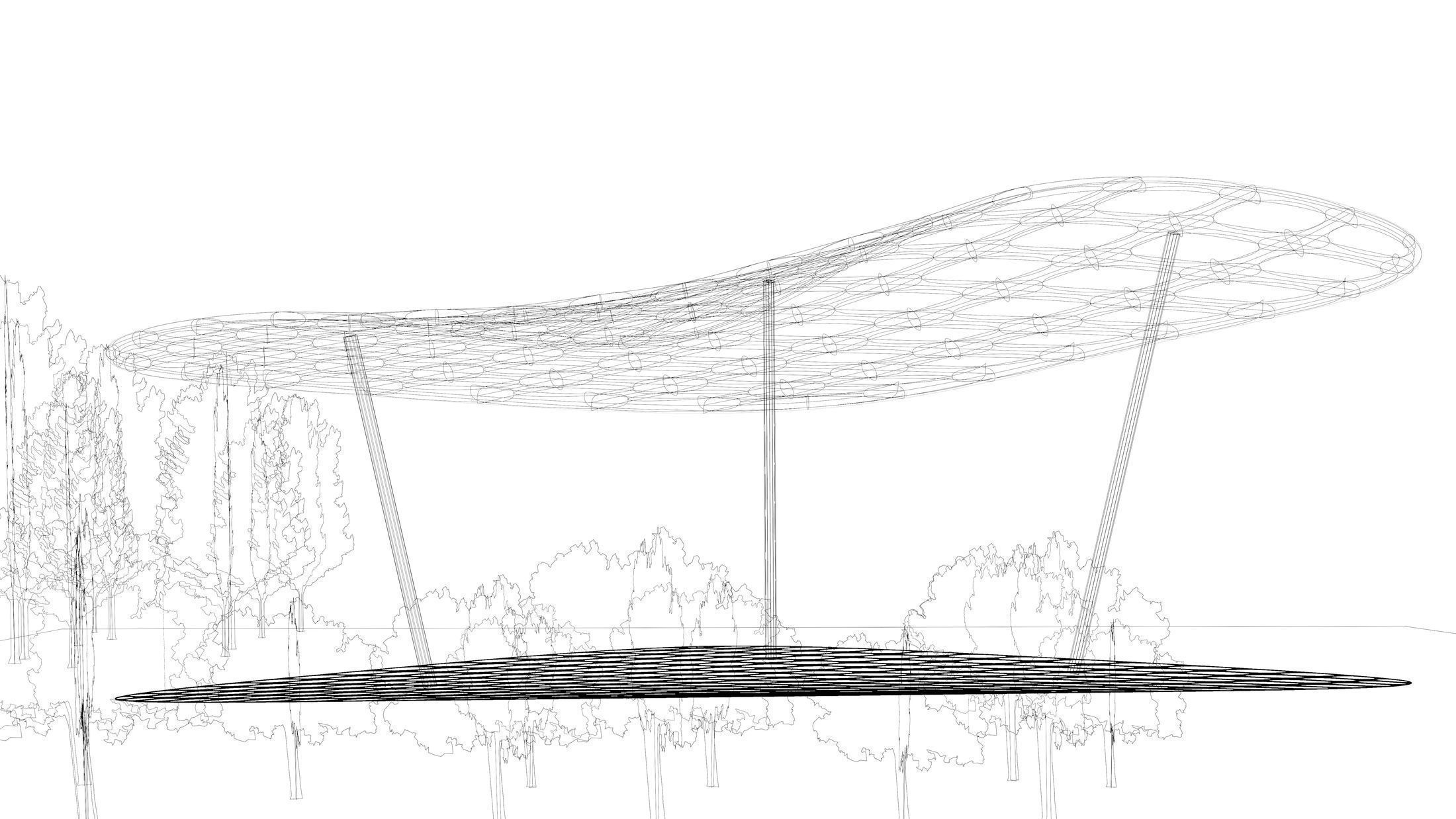 Parametric pavilion scene 2348 3D model_9