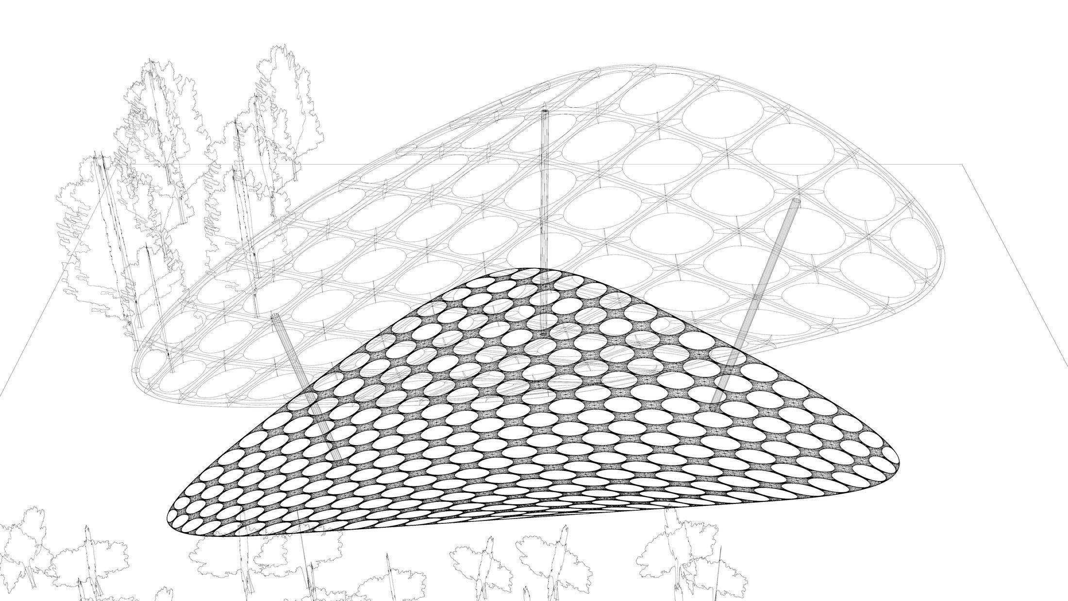 Parametric pavilion scene 2348 3D model_13