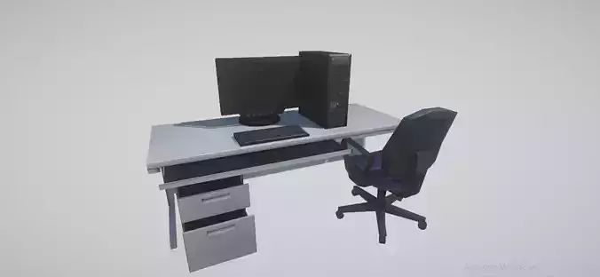 Office Desk Table with Computer
