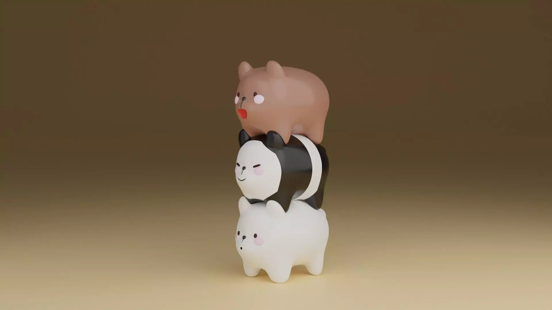 bears 3D print model_0