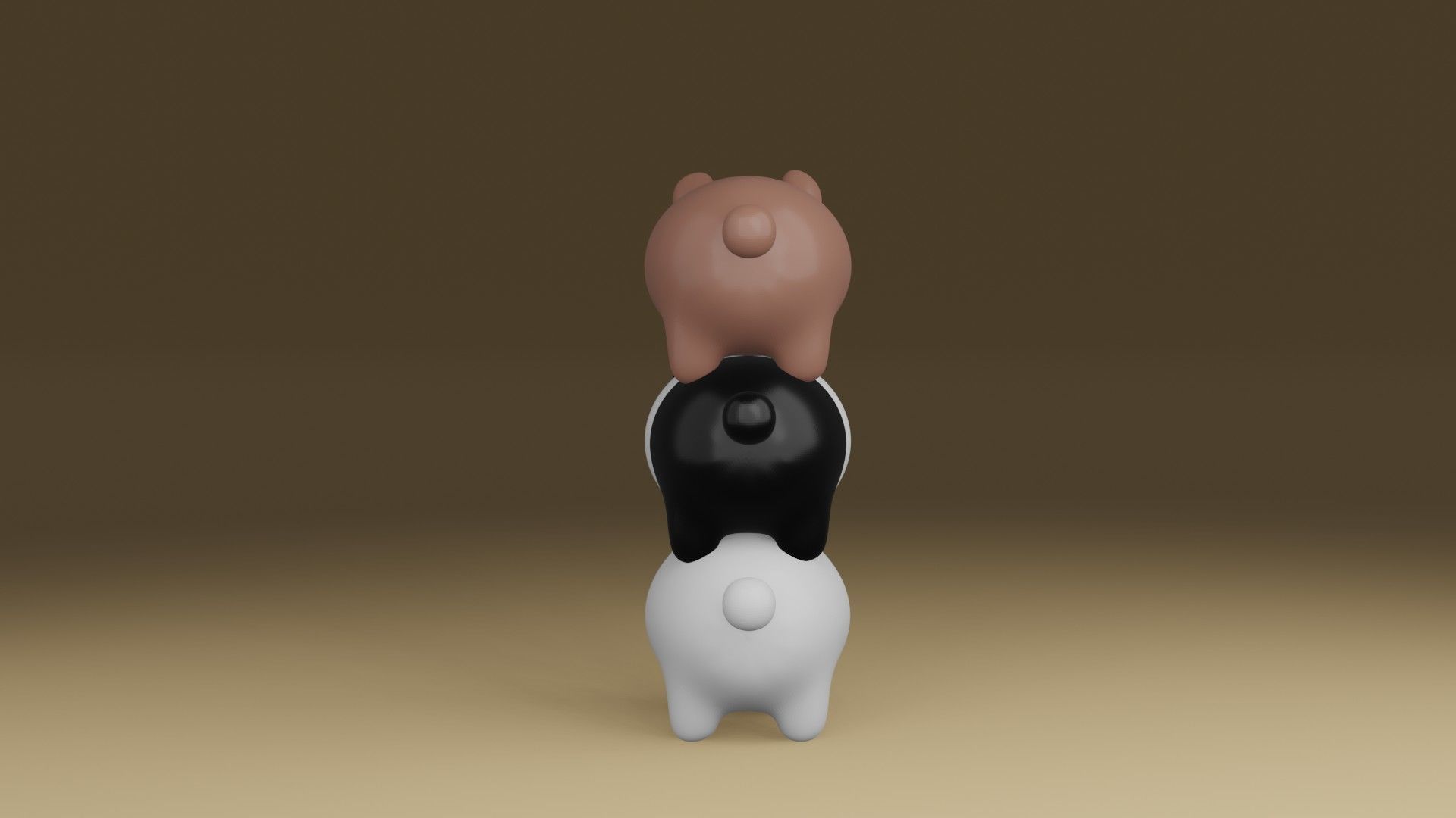 bears 3D print model_11