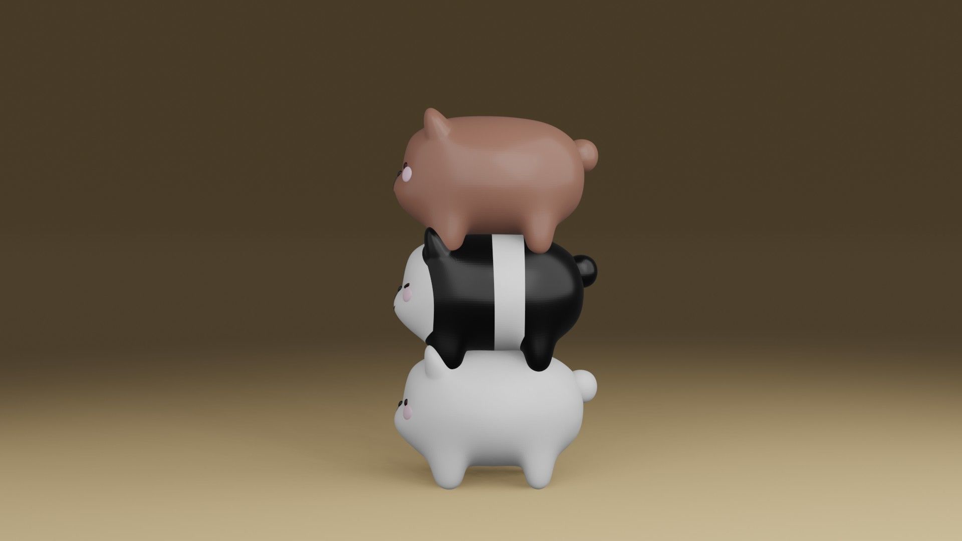 bears 3D print model_13