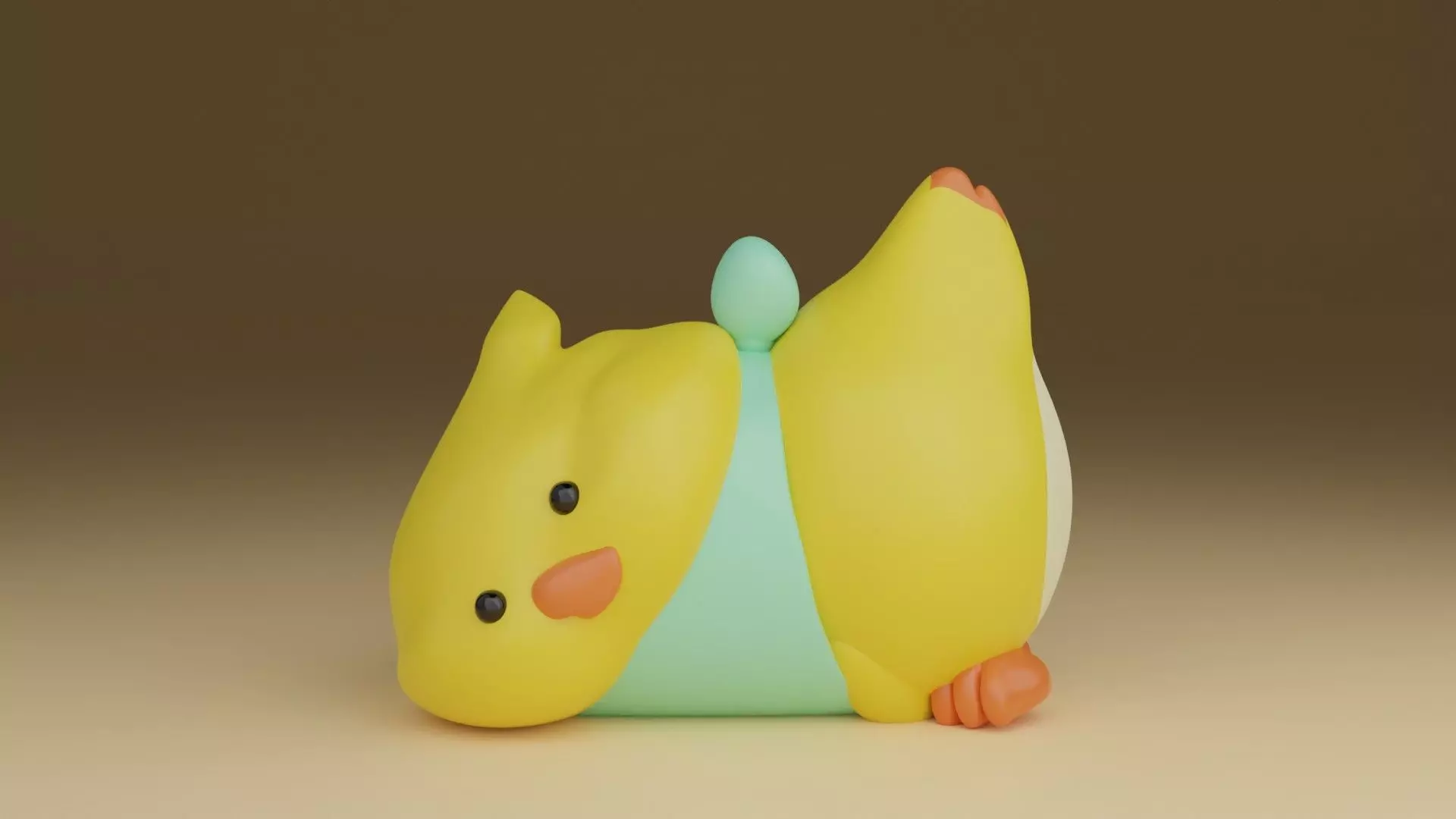 duck chicken 3D print model_0