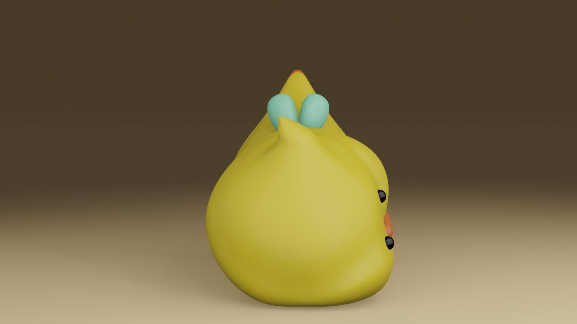 duck chicken 3D print model_8