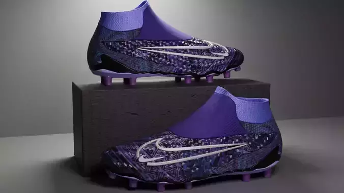 Nike boots dark purple