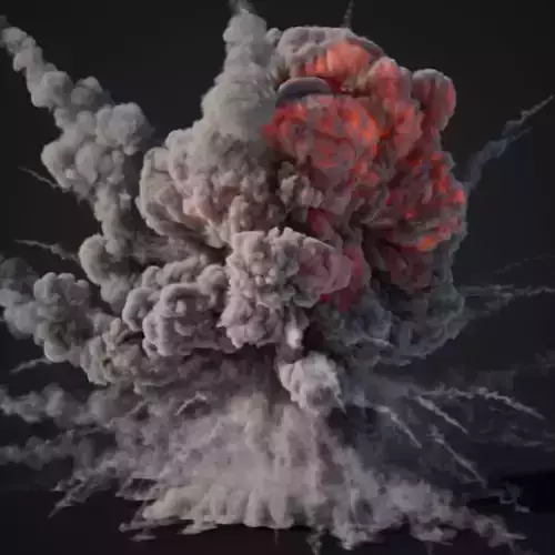 Animated Explosion 11 vol2 3D model