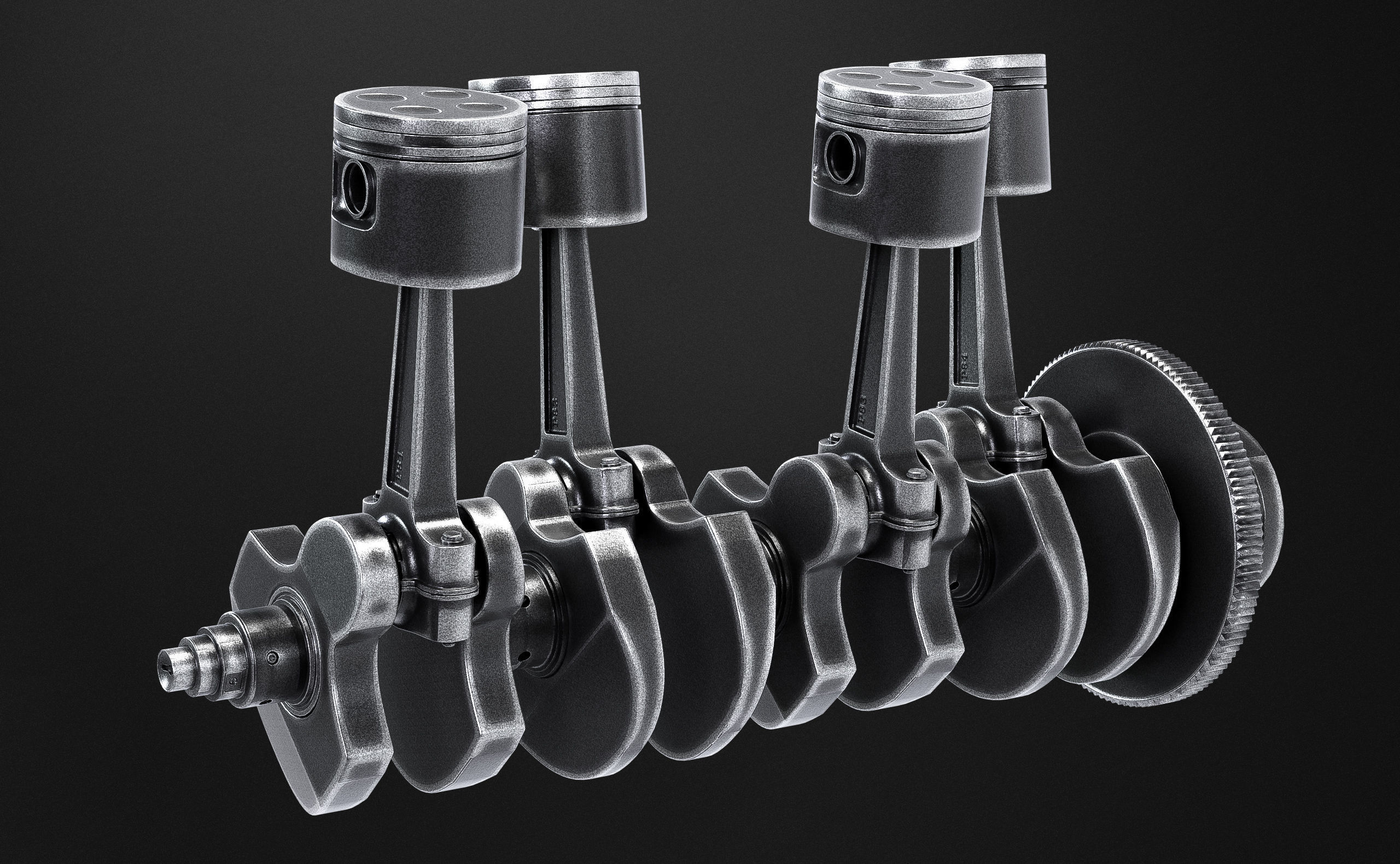 Engine Components 3D model_2