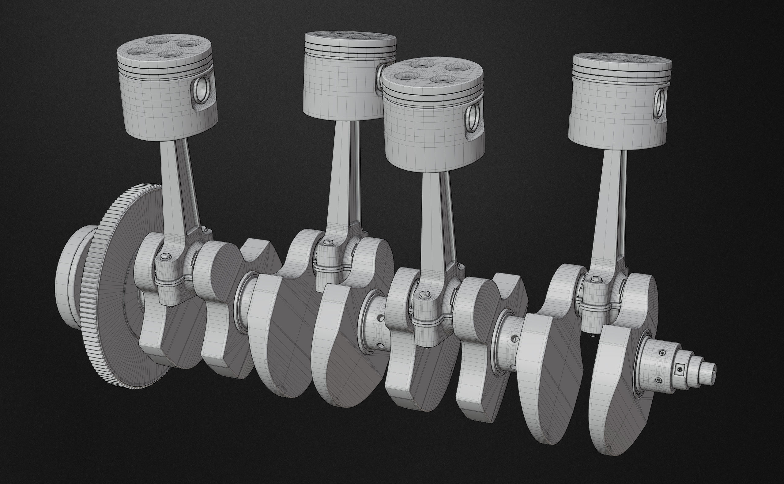 Engine Components 3D model_7