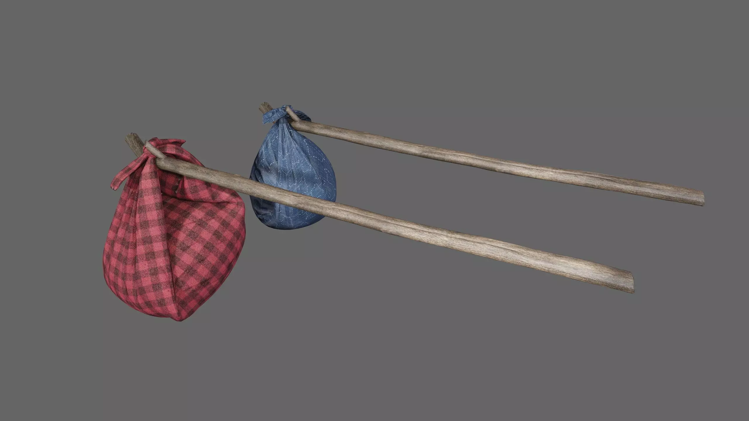 baggage Low-poly 3D model_0