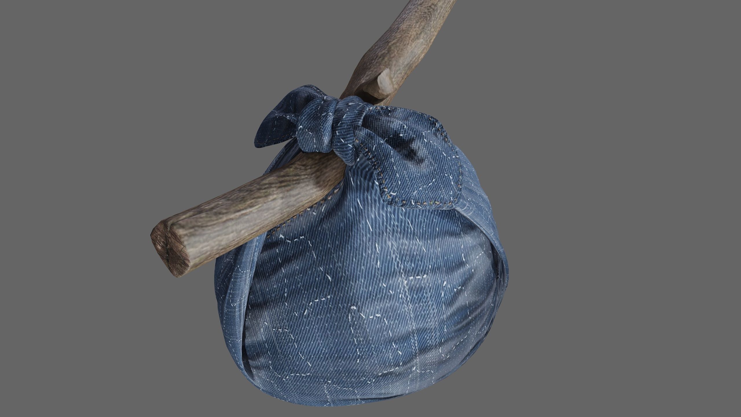 baggage Low-poly 3D model_9