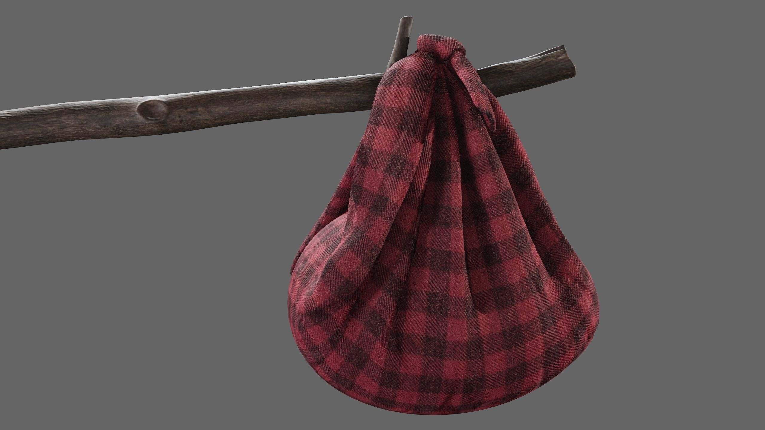 baggage Low-poly 3D model_7