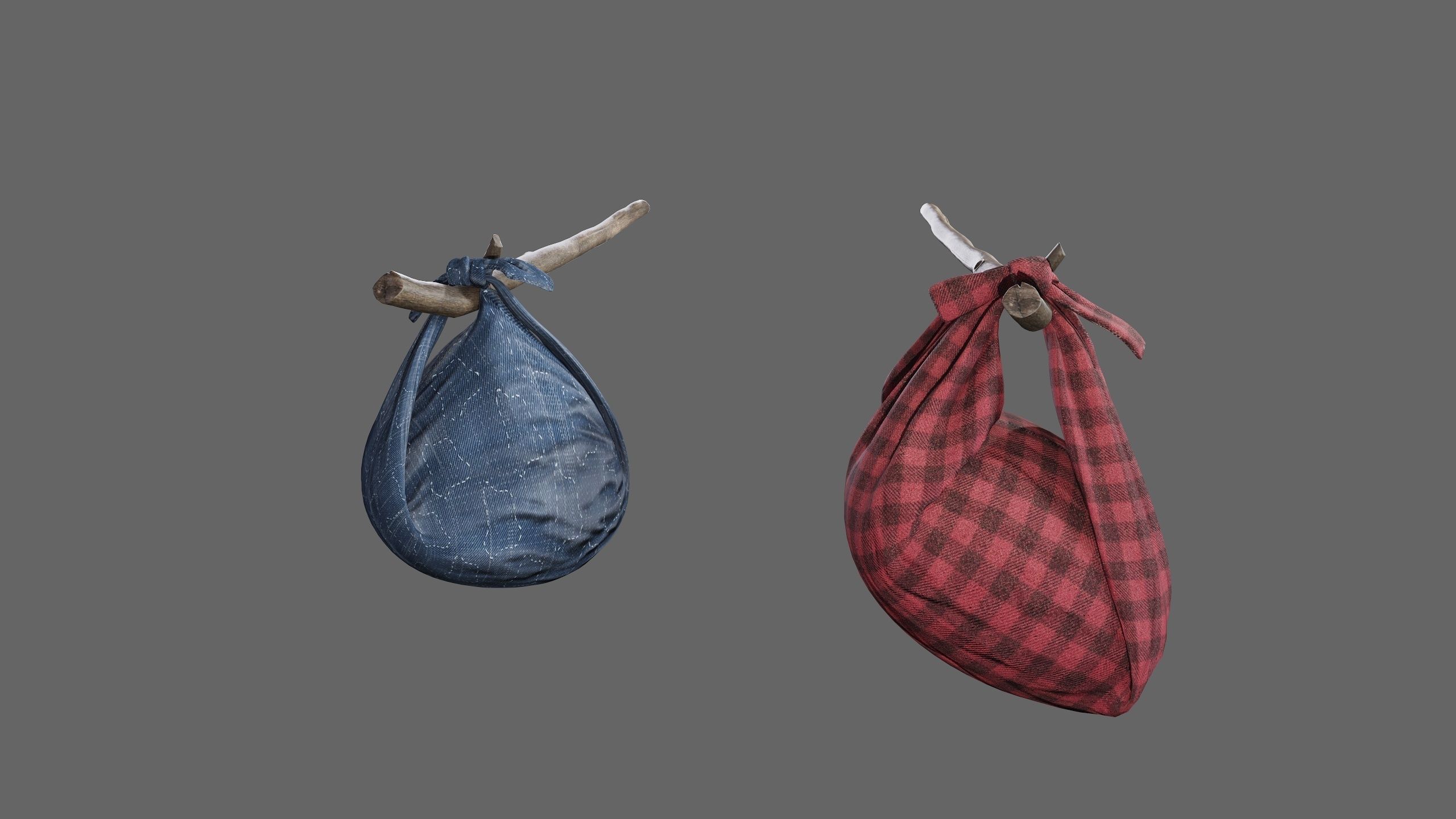 baggage Low-poly 3D model_5