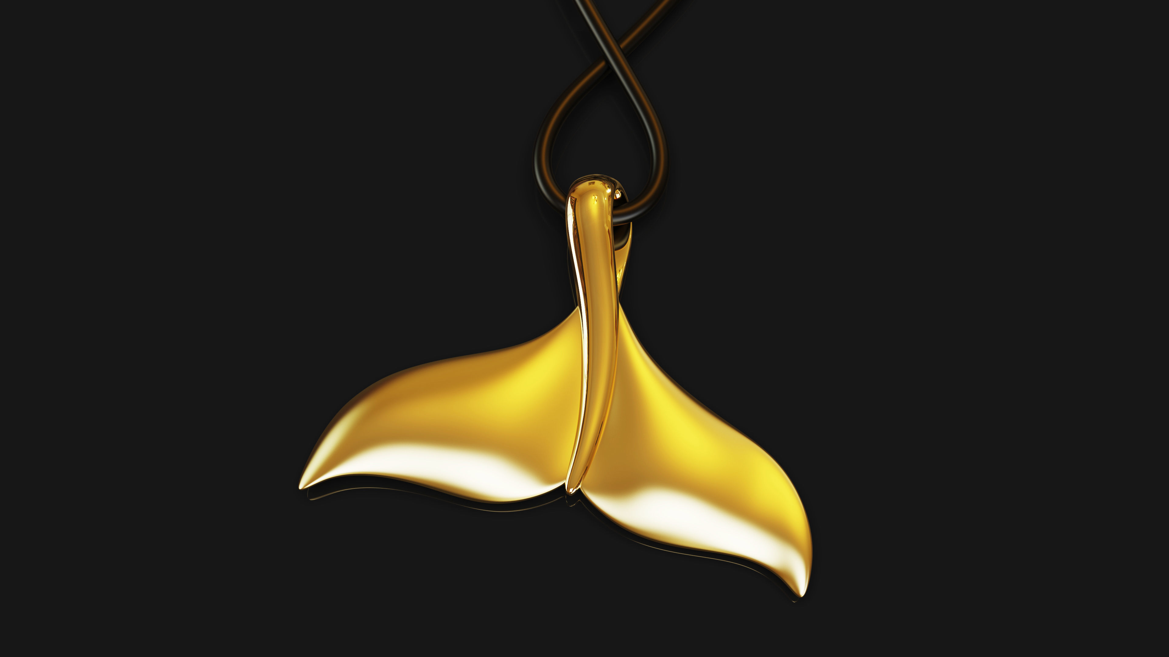 WHALE TAIL PENDANT printable 3D print model_2