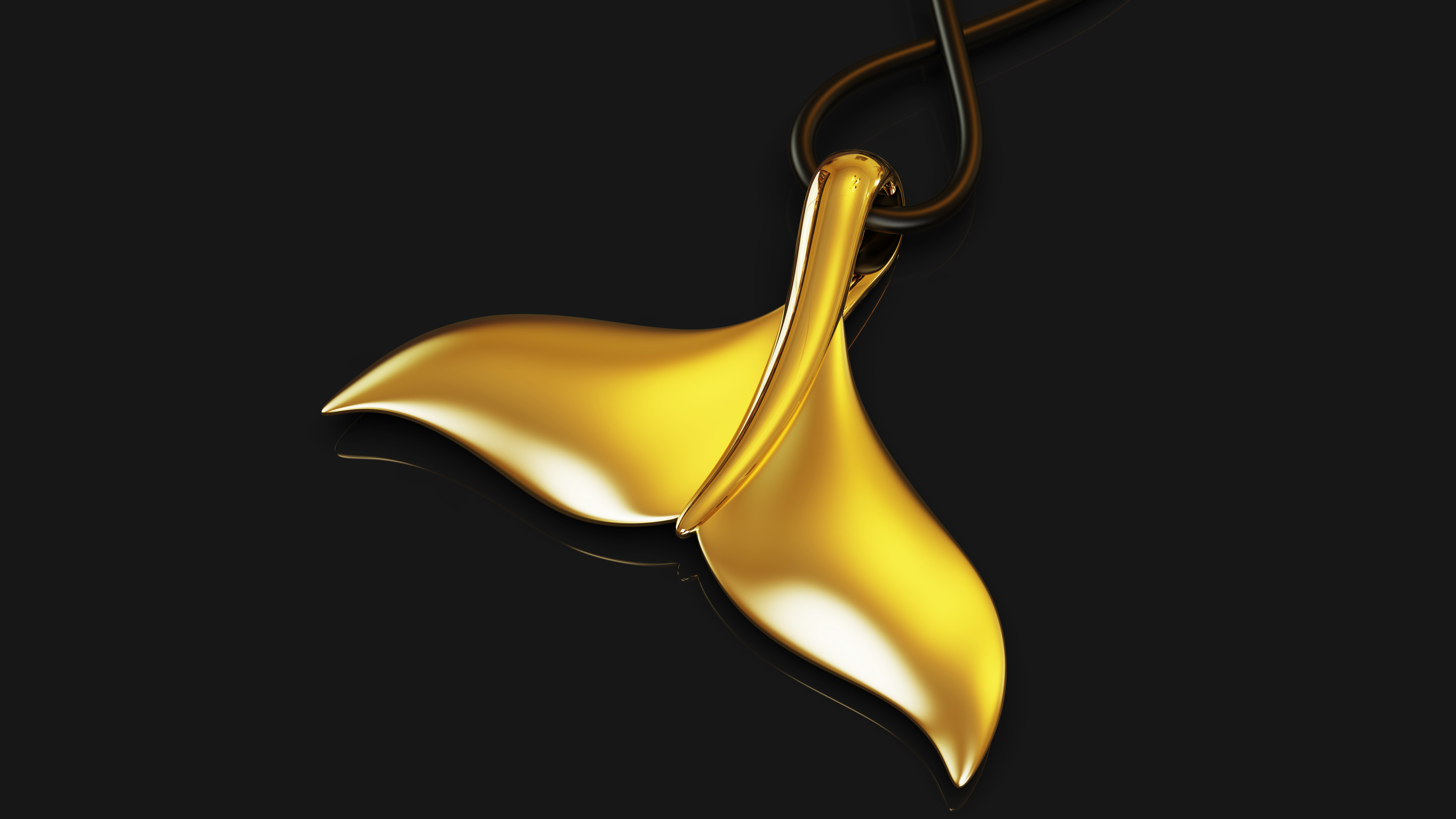 WHALE TAIL PENDANT printable 3D print model_1