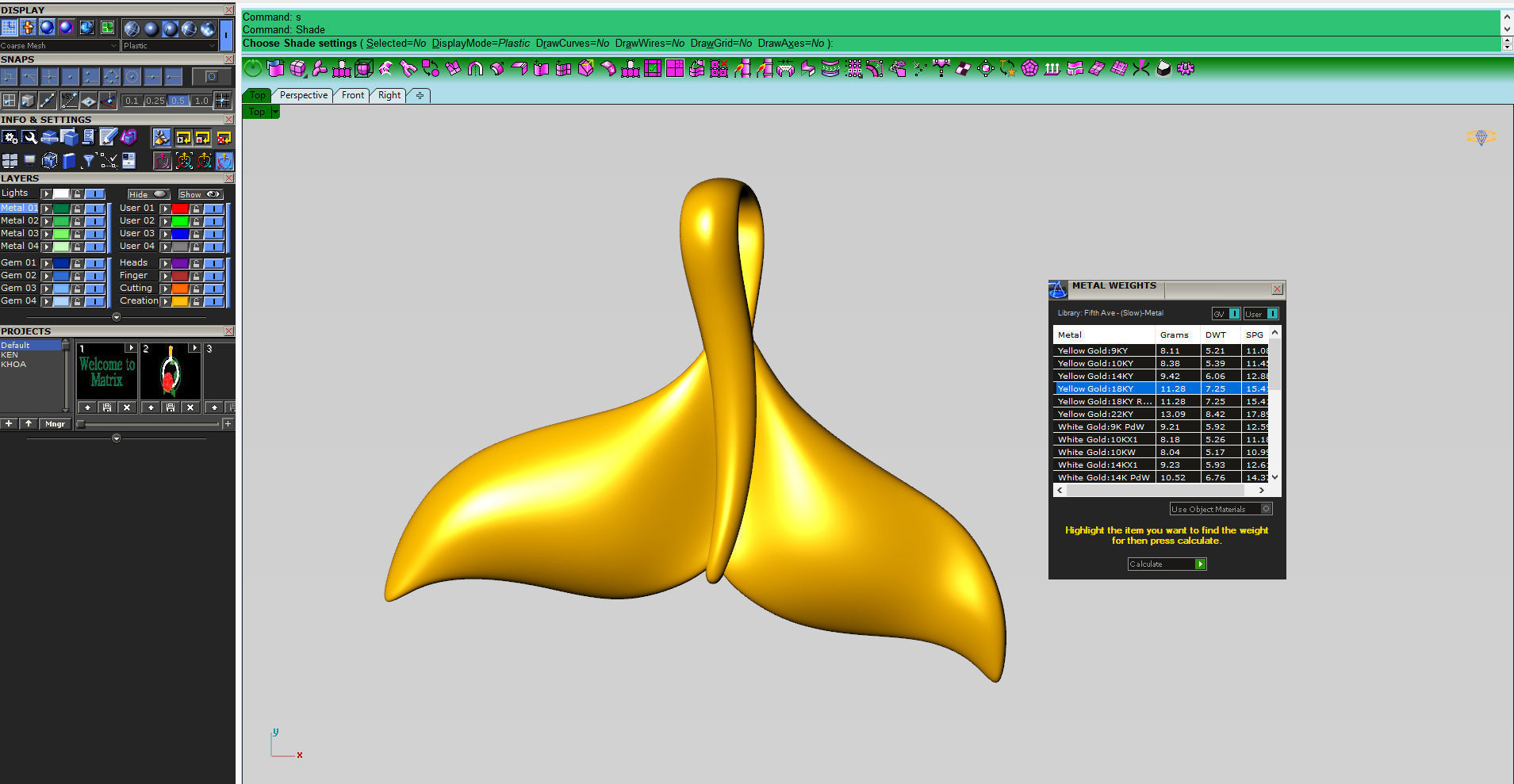WHALE TAIL PENDANT printable 3D print model_6