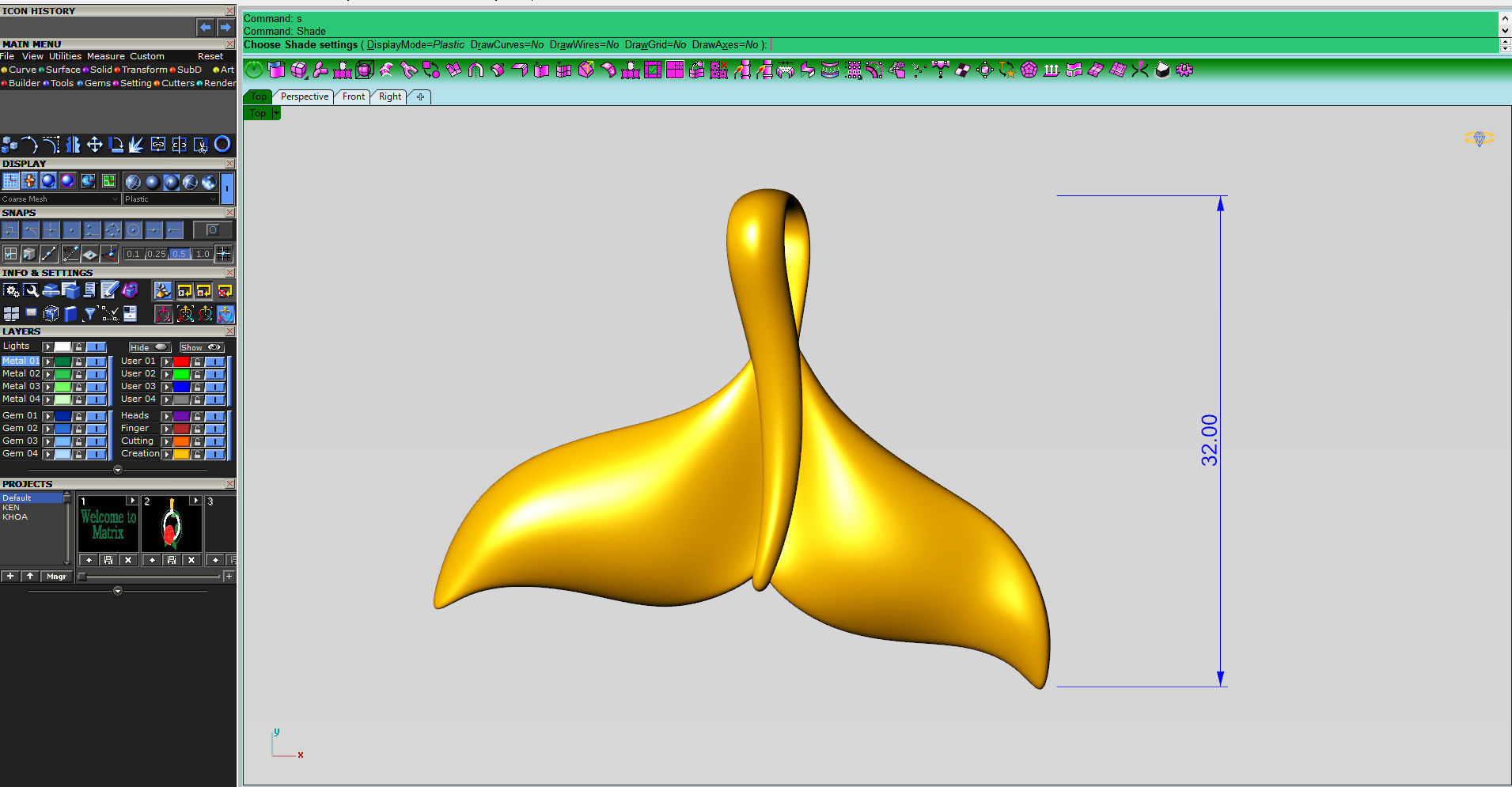 WHALE TAIL PENDANT printable 3D print model_7