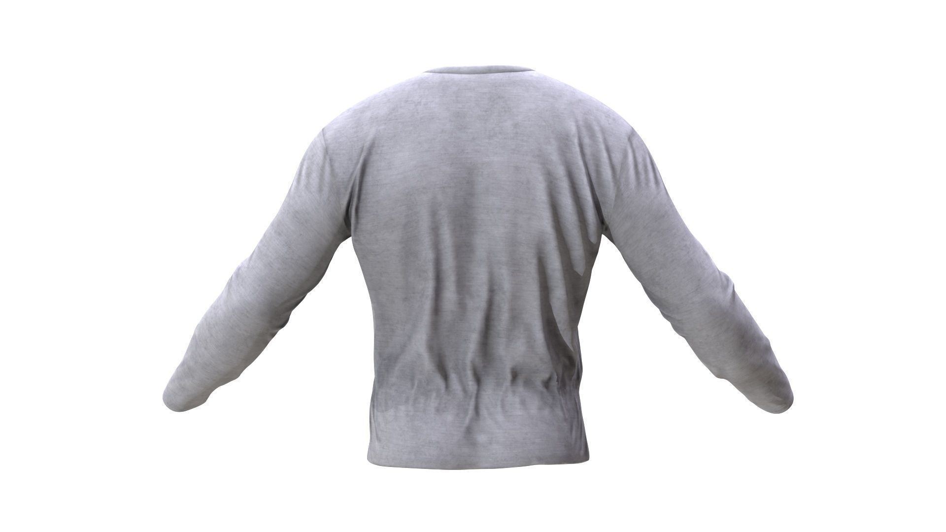 Shirt Low-poly 3D model_7