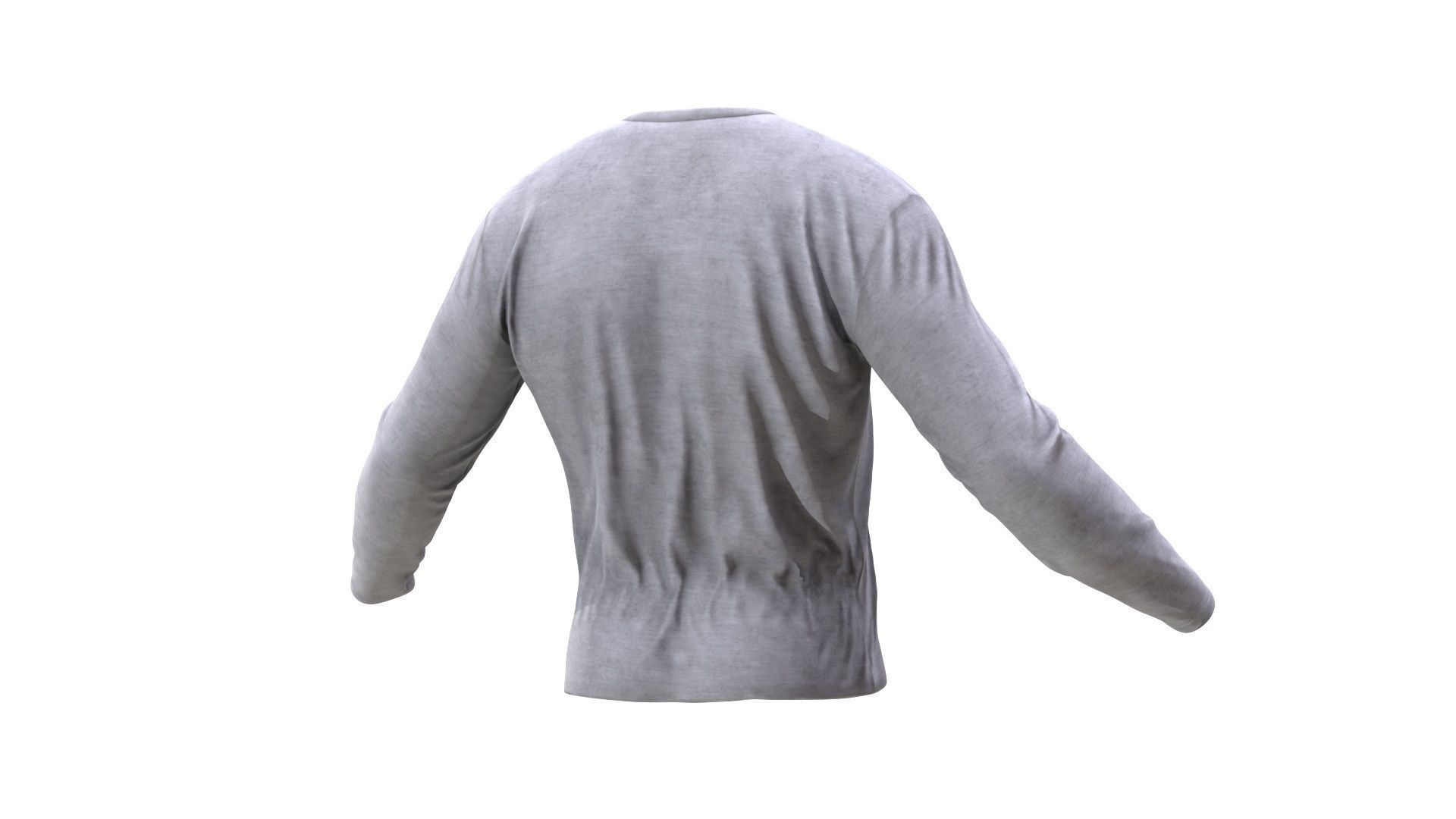 Shirt Low-poly 3D model_5