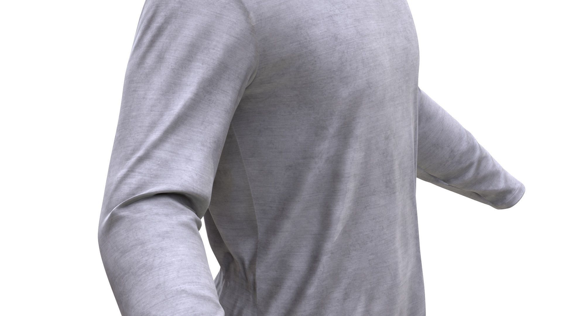 Shirt Low-poly 3D model_9