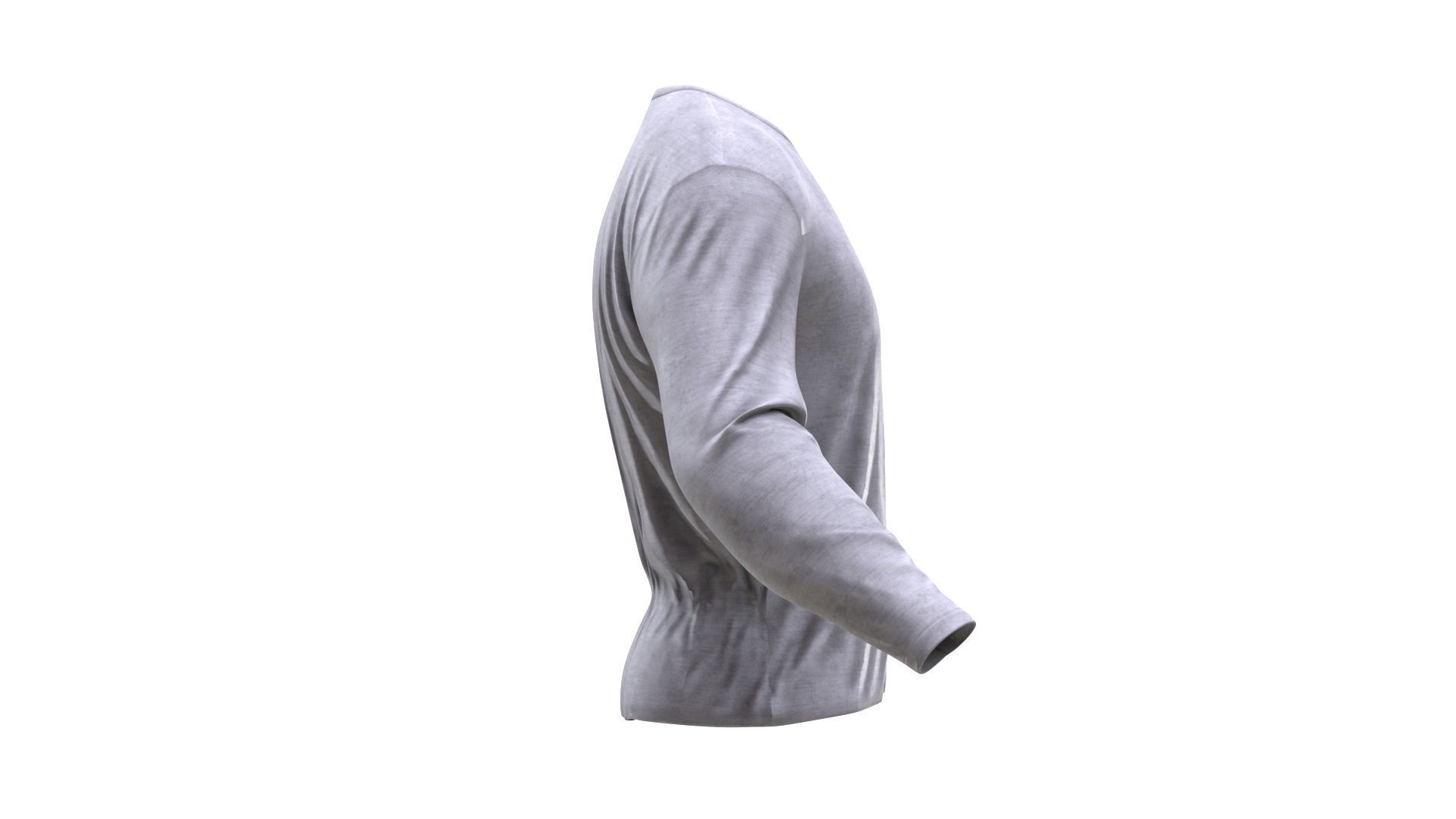 Shirt Low-poly 3D model_8