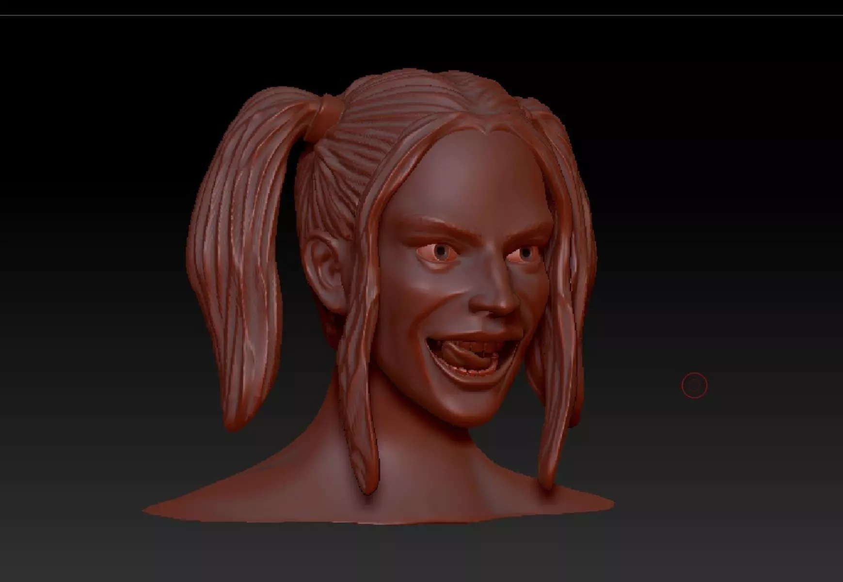 Harley Quinn head Suicide Squad 3D print model