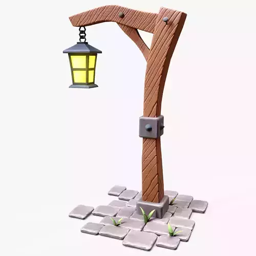 Stylized Wooden Lantern
