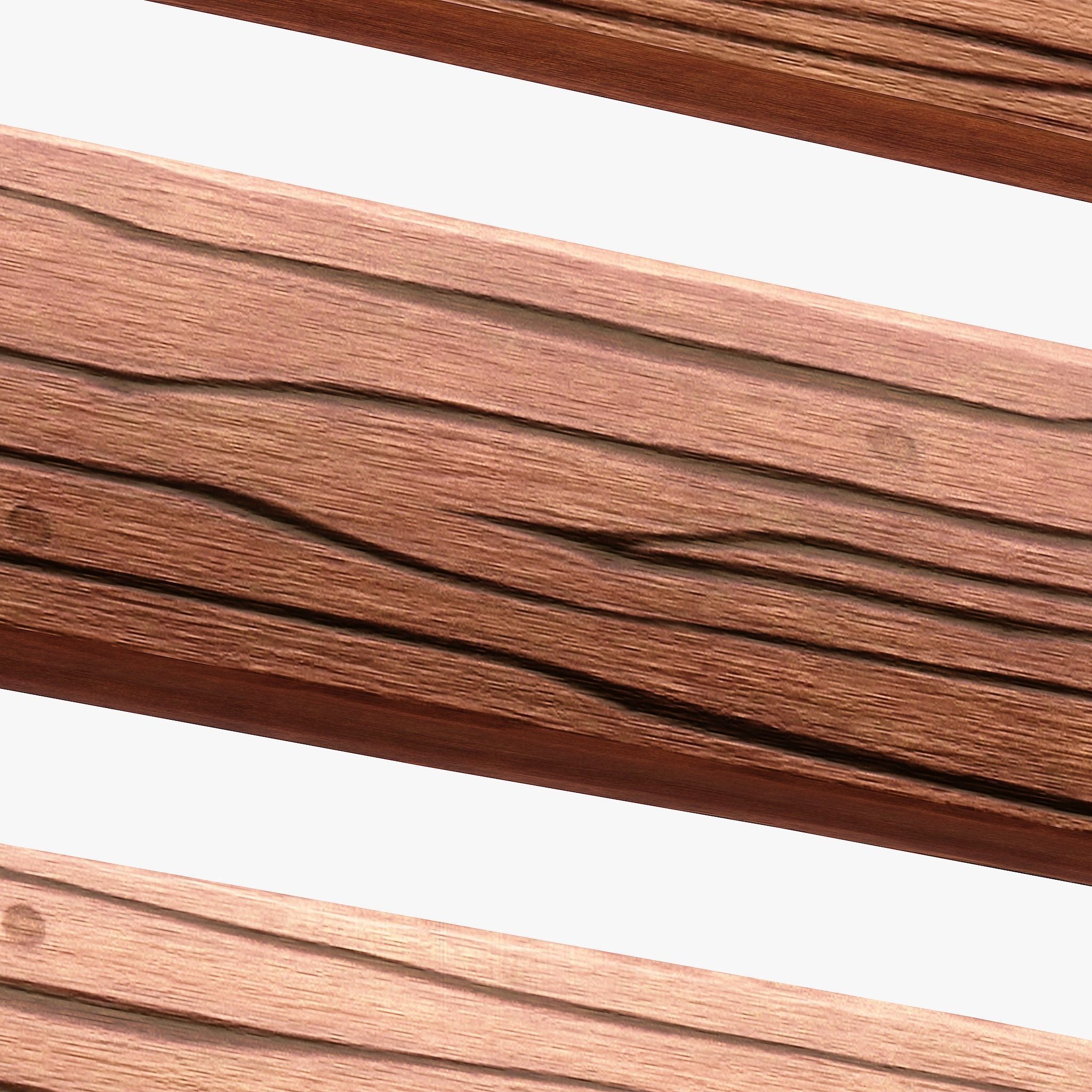 Wood Planks Low-poly 3D model_3