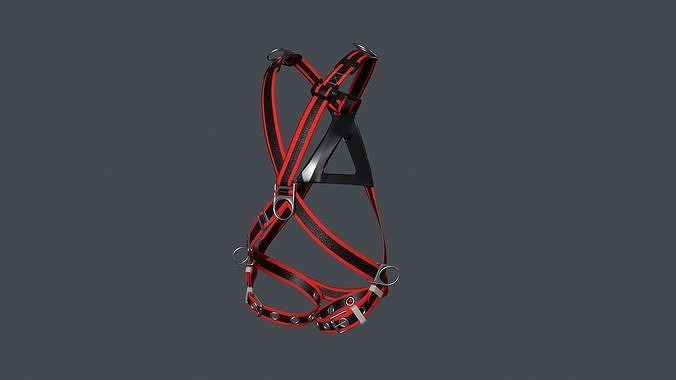 safety belt Low-poly 3D model