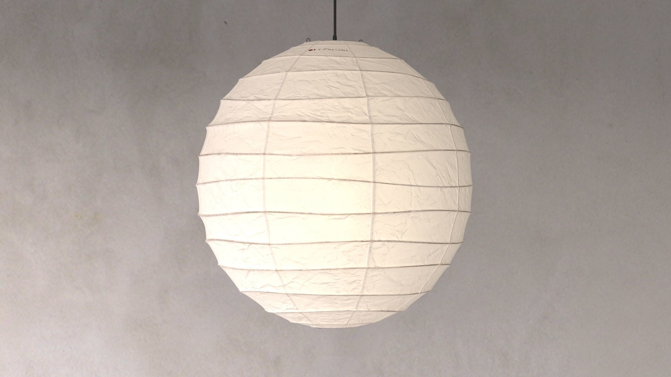 Akari 55D Lamp by Isamu Noguchi 3D model | CGTrader