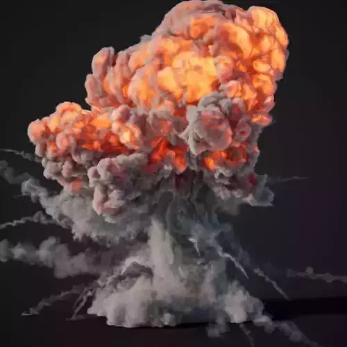 Animated Explosion 1 vol2 3D model
