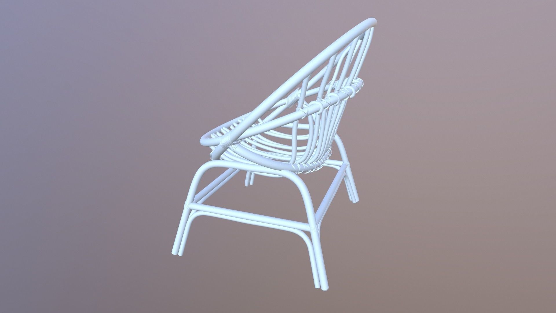 Round Ratan Cahir 3D model_5