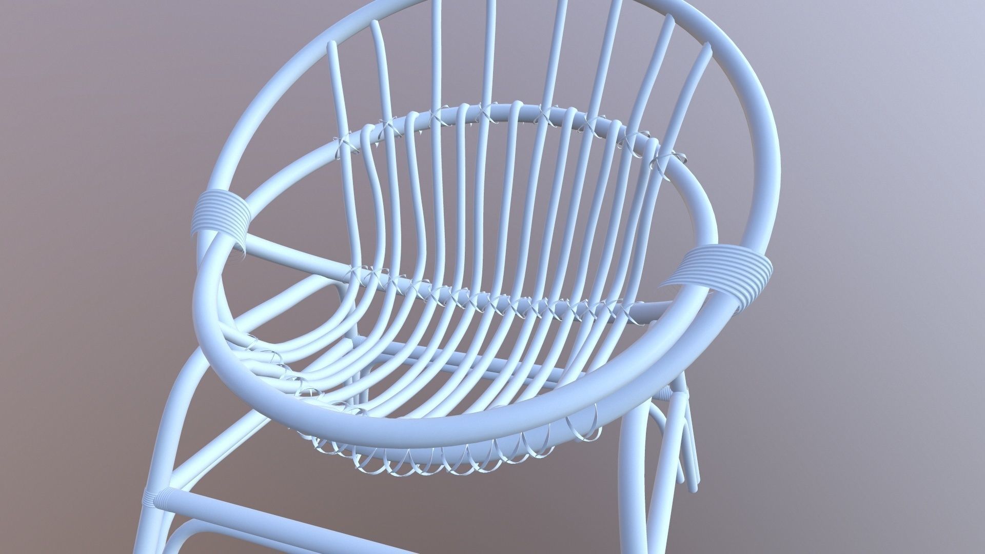 Round Ratan Cahir 3D model_6