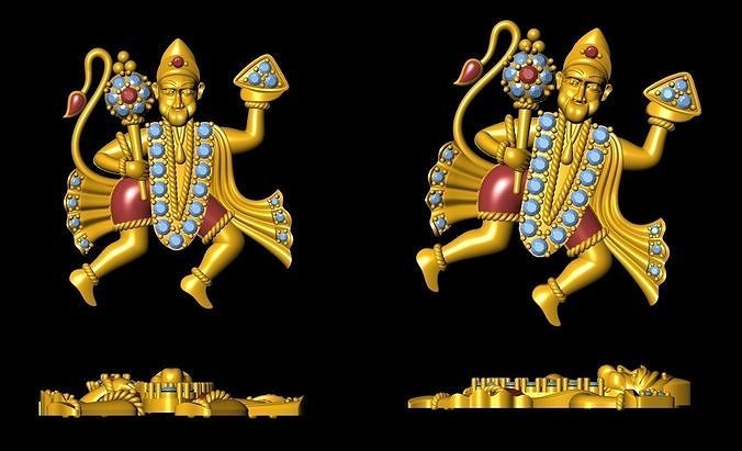 HANUMAN PENDENT  3D print model