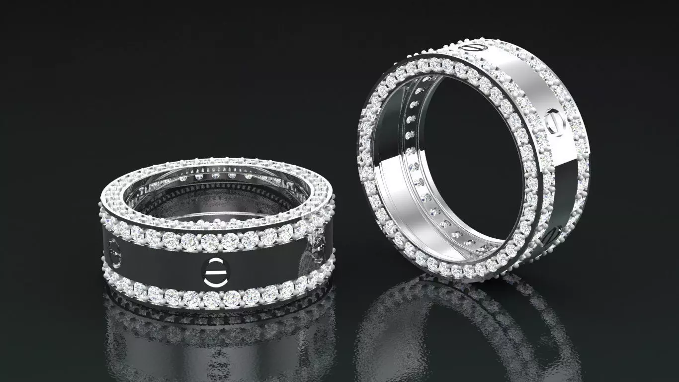 Rings 3D print model