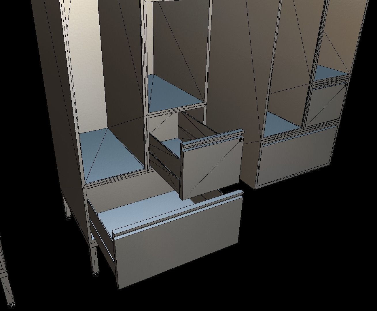 ROKA Personal Military Locker Low-poly 3D model_12