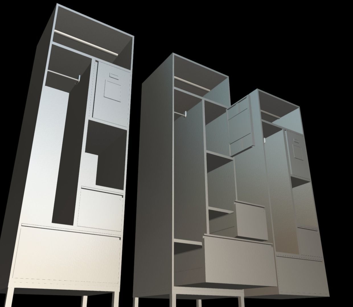 ROKA Personal Military Locker Low-poly 3D model_8