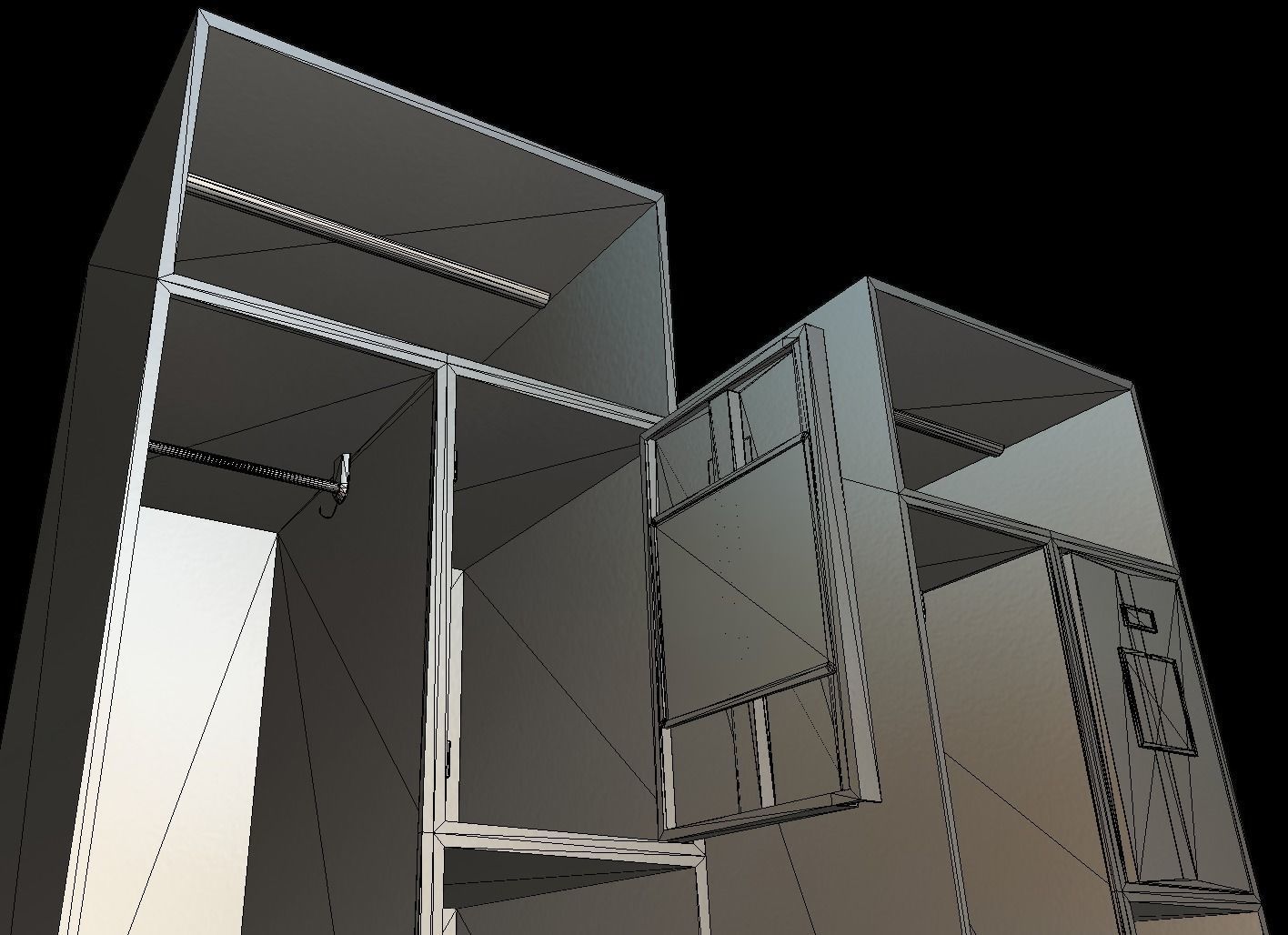 ROKA Personal Military Locker Low-poly 3D model_11