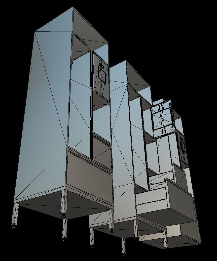 ROKA Personal Military Locker Low-poly 3D model_13