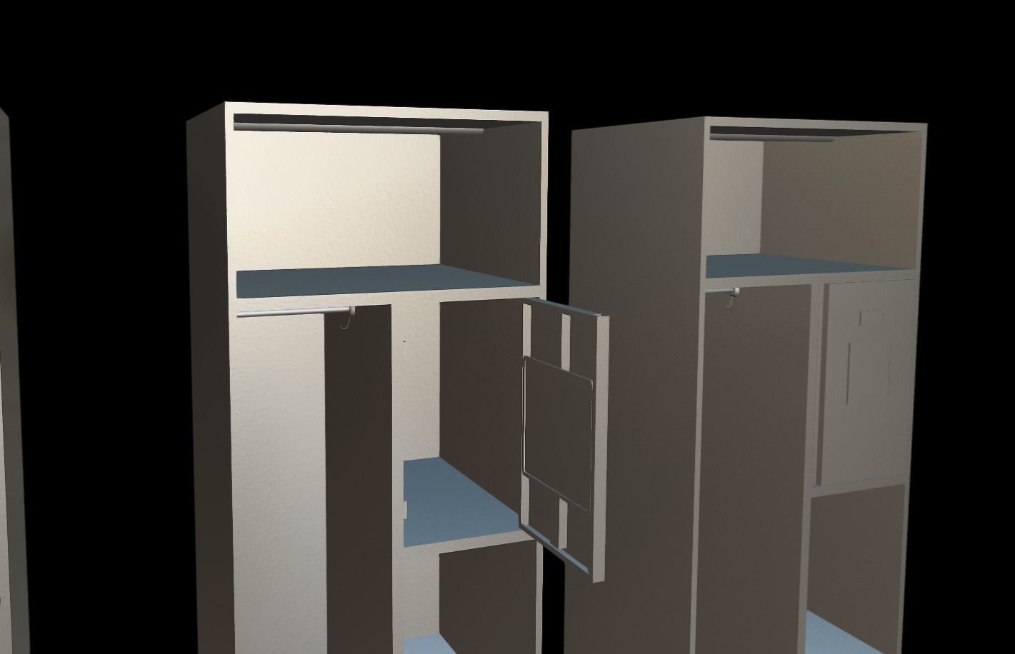 ROKA Personal Military Locker Low-poly 3D model_9