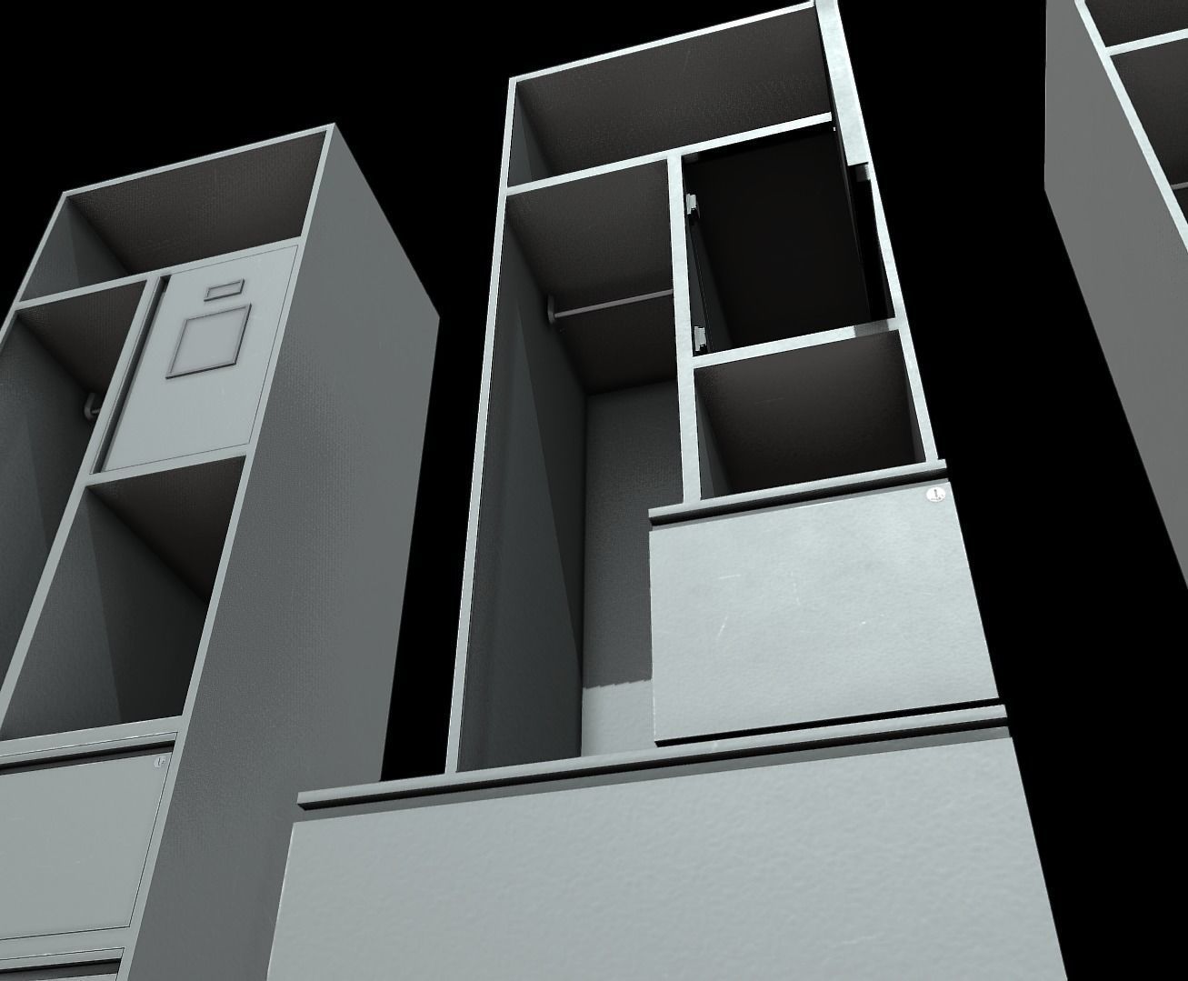 ROKA Personal Military Locker Low-poly 3D model_6