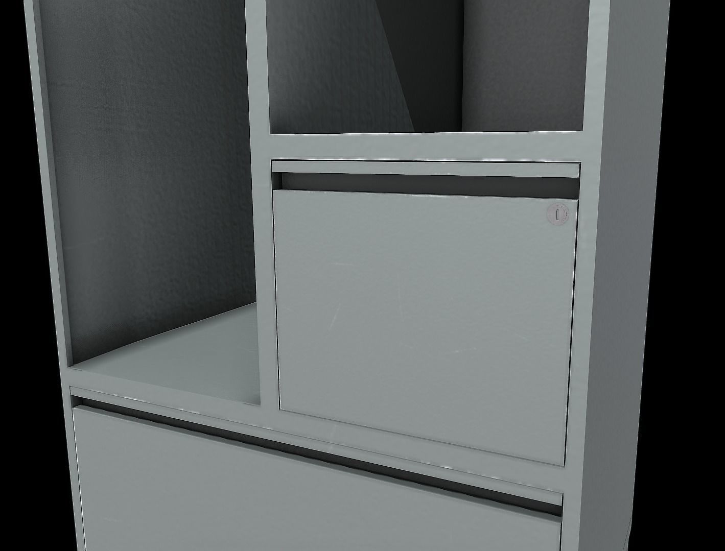 ROKA Personal Military Locker Low-poly 3D model_5