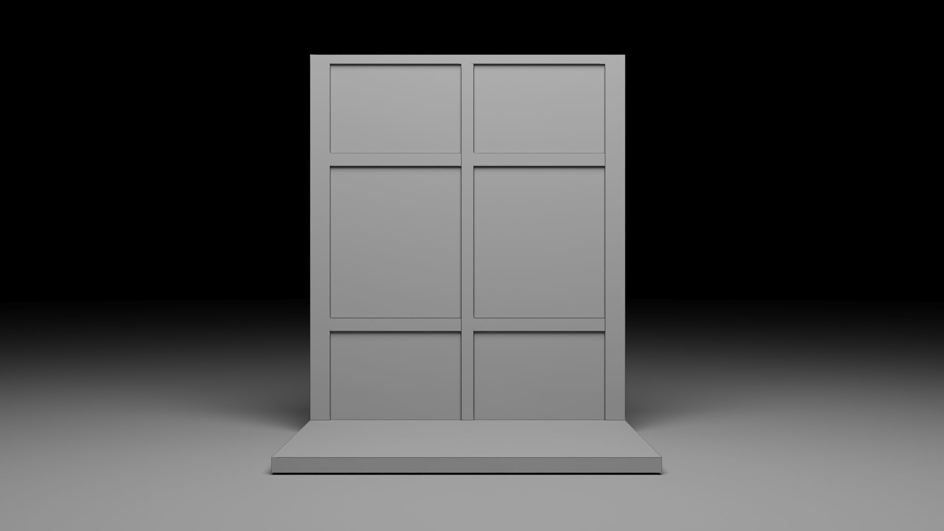 Concert Event Barrier Low-poly 3D model_6