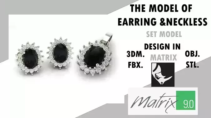NECKLESS EARRING SET VOL 49 3D print model