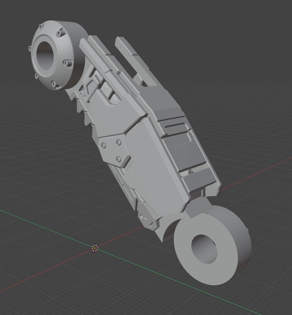 Posable Mech Walker 1-35th scale 3D print model_6